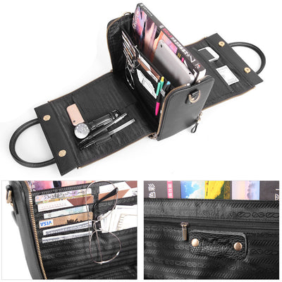 Bolsa Mensajera de Cuero Genuino para Mamás Profesionales - Image 11