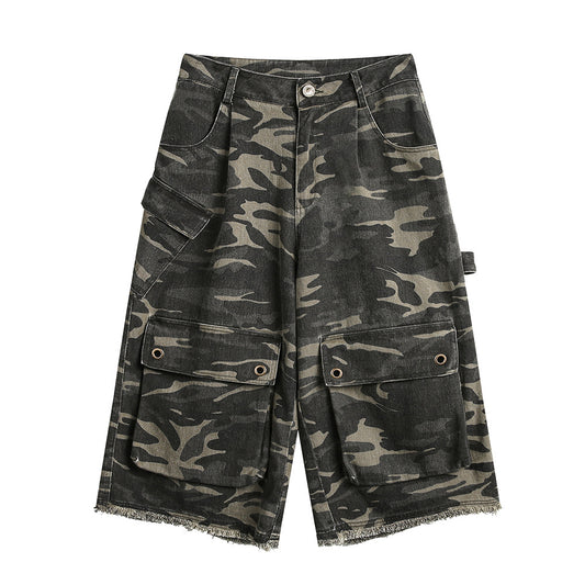 Pantalones Cortos Cargo Camuflaje para Hombre - Deportes y Aventura