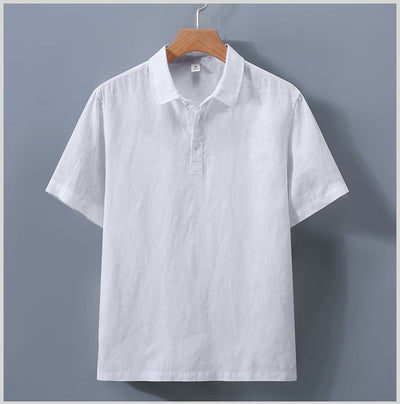 Camisa de Lino Puro para Hombre con Cuello Italiano - Image 20
