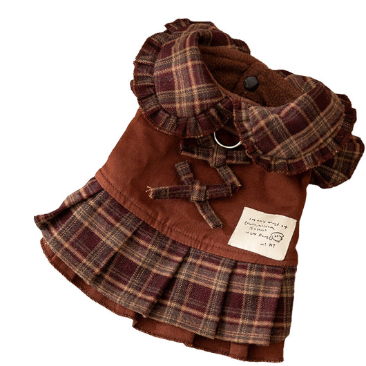 Vestidos Abrigadores para Perros Otoño-Invierno con Patrón Cuadros - Ropa Premium para Mascotas Pequeñas y Medianas - Image 11