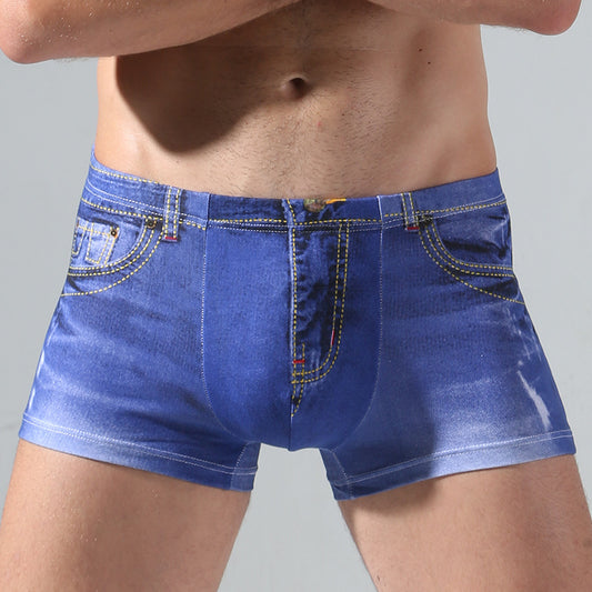 Pantalones Interiores Denim Imitación Hombre 100% Algodón Puro