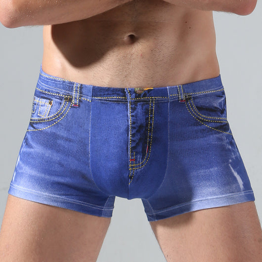 Pantalones Interiores Denim Imitación Hombre 100% Algodón Puro