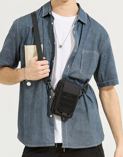 Bolsa Táctica Oxford Impermeable Estilo Coreano para Hombre - Image 5
