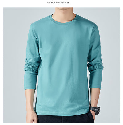 Camiseta Manga Larga Básica de Algodón para Hombre - Image 16