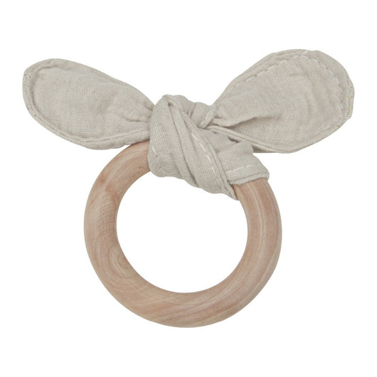 Anillo de dentición de madera natural para bebés - Image 3