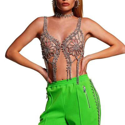 Cadena Corporal de Cristal con Strass Brillante para Mujer - Image 4