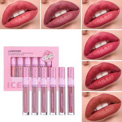 Set de 6 Labiales Mate Larga Duración Anti-transferencia - Image 10