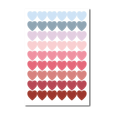 Colorful planner sticker sheet with labels for Scripture Study, Weekly Spending, and Work, featuring various shapes. - Image 6