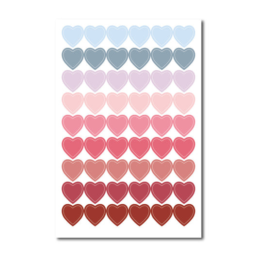 Colorful planner sticker sheet with labels for Scripture Study, Weekly Spending, and Work, featuring various shapes. - Image 6