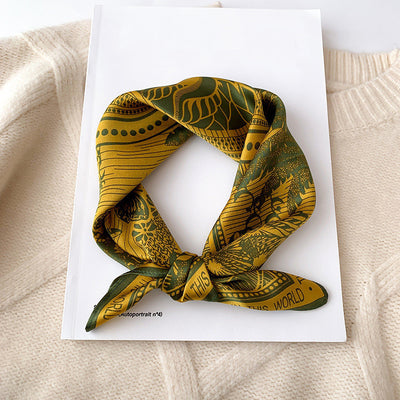 Pañuelo de Seda para Mujer - Accesorio de Moda Versátil - Image 33