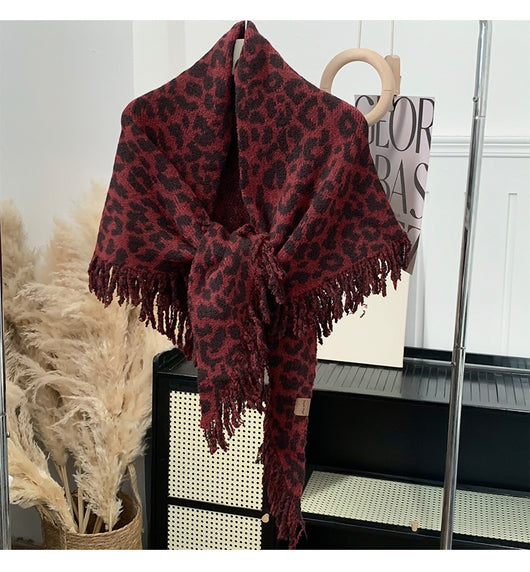 Bufanda Chal Leopardo con Flecos 2 en 1 Cálida y Elegante - Image 23
