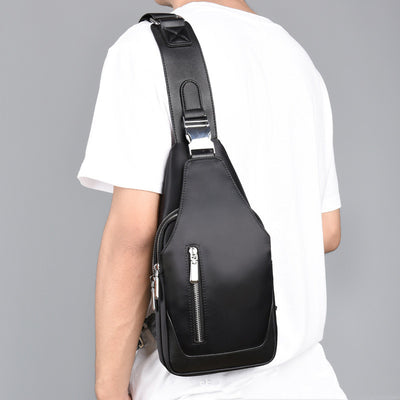 Bolso Mensajero Oxford para Hombre con Bolsillo Frontal - Image 10