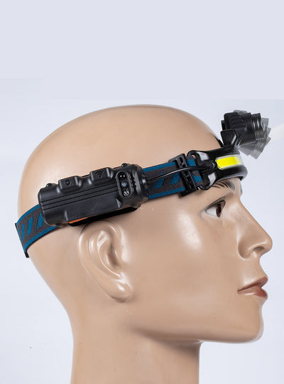 Linterna Frontal LED Recargable con Sensor Automático para Pesca - Image 6
