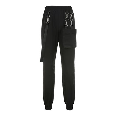 Overol Talle Alto con Cadena Metálica Desmontable - Estilo Street Wear - Image 10