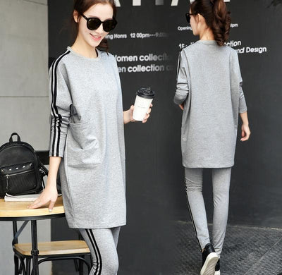Conjunto Deportivo Casual Talla Grande Estilo Coreano para Mujer - Image 11