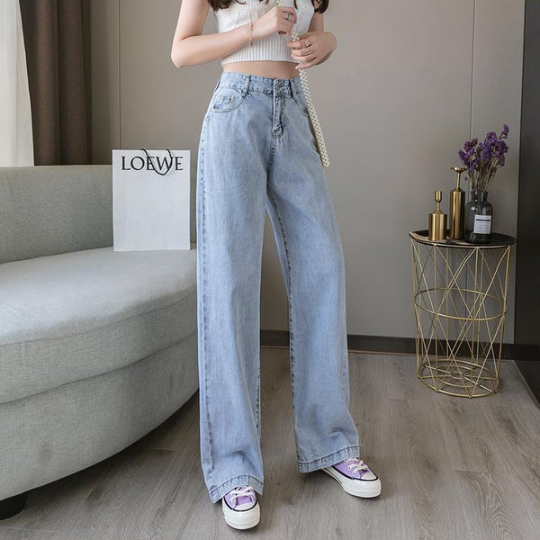 Pantalón Recto Talle Alto Oversize de Pierna Ancha