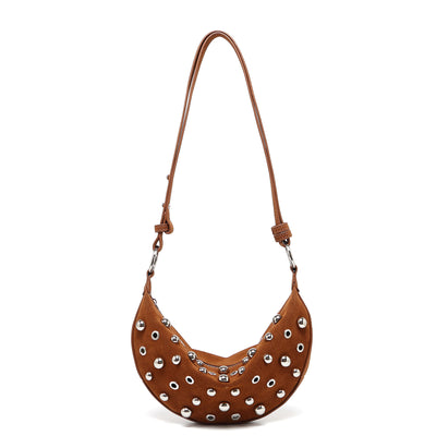 Bolsa Crossbody Retro con Remaches Acabado Metalizado Mate - Image 28