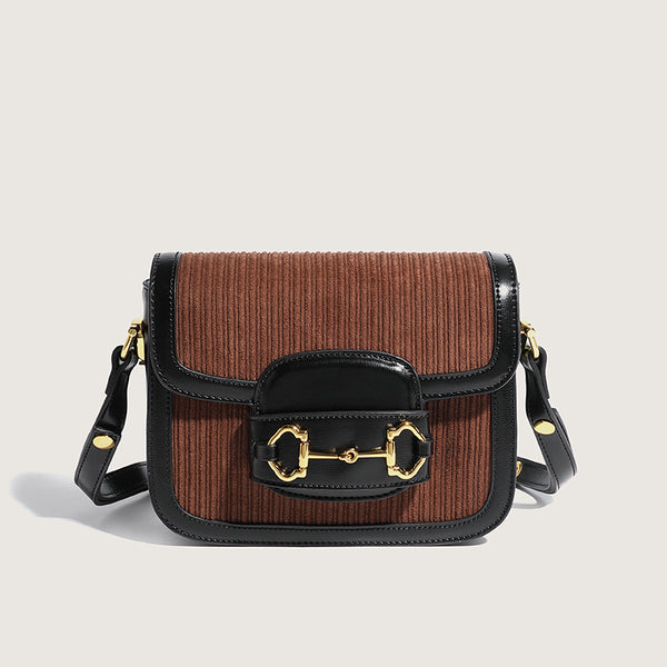 Bolsa Bandolera Vintage de Lona Premium con Compartimento para Hombro