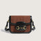 Bolsa Transversal Vintage de Lona Premium com Compartimento de Ombro