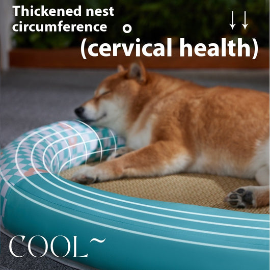 Colchoneta Refrescante para Mascotas - Nido Ovalado con Tecnología Cooling - Image 3