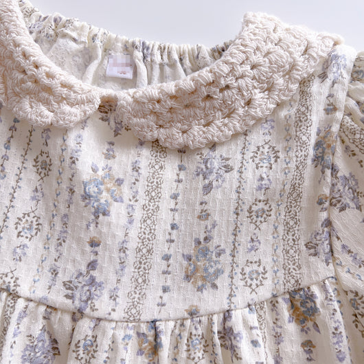 Blusa de Encaje con Cuello Peter Pan - Tela Jacquard Ligera - Image 6