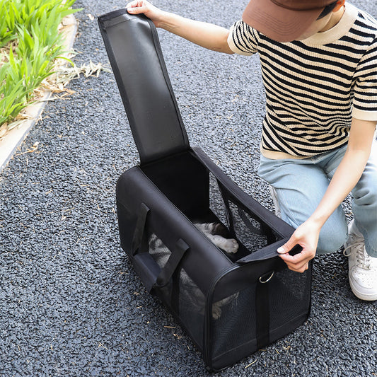 Transportín Portátil Plegable para Perros y Gatos - Bolsa de Viaje Respirable - Image 2