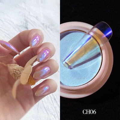 Polvo Espejo Sinfónico para Uñas - Efecto Cromático Profesional - Image 10