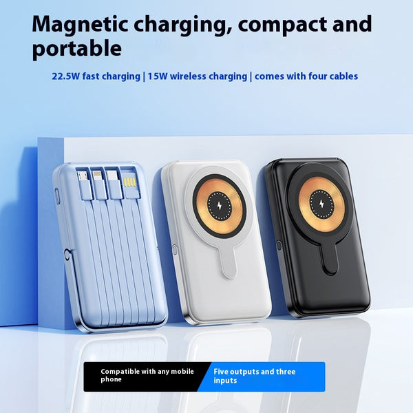 Powerbank Magnético de Gran Capacidad con Soporte Integrado