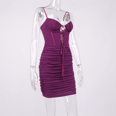 Vestido Sling Escotado sin Espalda con Detalle Hueco - Image 21