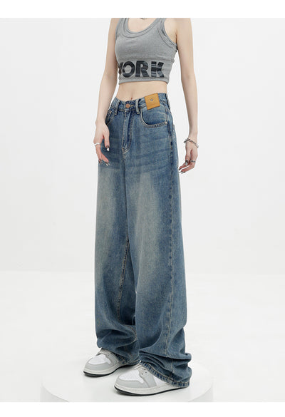 Jeans Retro Azul Holgados de Corte Recto - Image 41