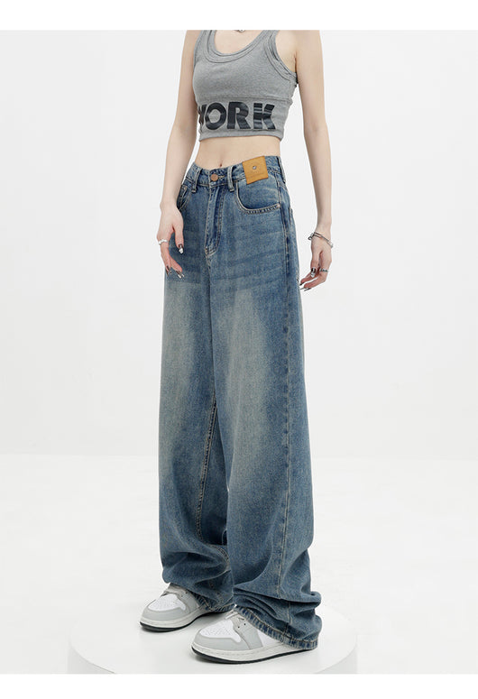 Jeans Retro Azul Holgados de Corte Recto - Image 41