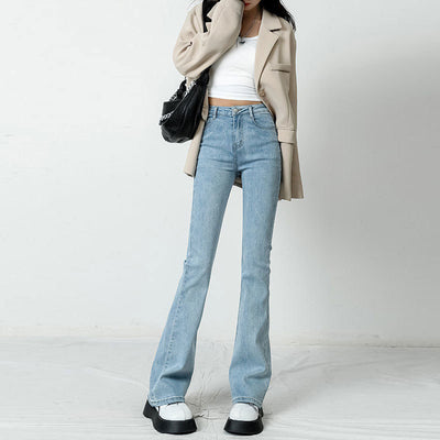 Jeans Skinny de Cintura Alta Ajustados en Tonos Claros para Mujer - Image 14