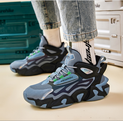 Tenis Deportivos Reflectantes de Caña Alta Talla Grande - Image 16