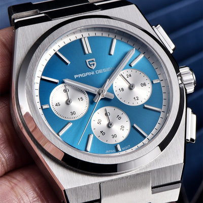 Reloj Cronógrafo Cuarzo Azul Resistente al Agua para Hombre - Image 15
