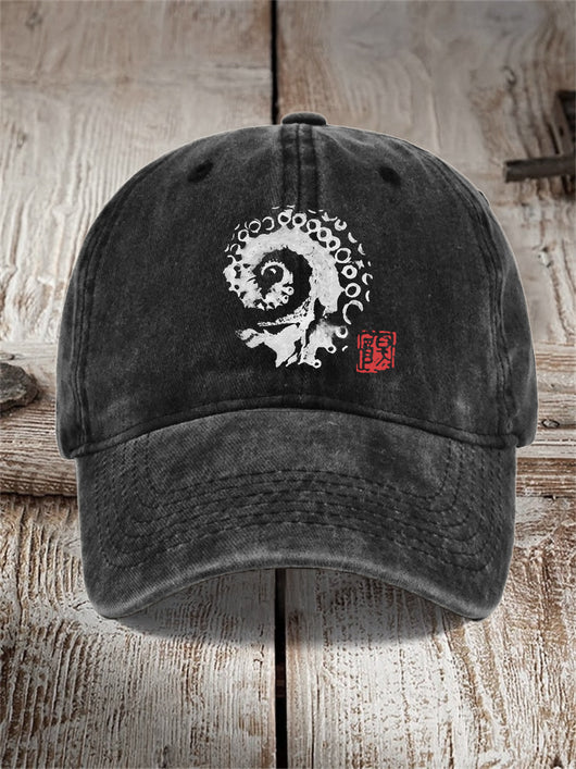Gorra de Algodón Estampada Efecto Vintage Desgastado para Hombre - Image 9