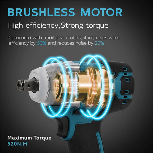 Taladro Atornillador de Impacto Brushless 21V - Herramienta Profesional - Image 10