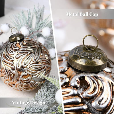 Set de 12 Esferas Navideñas Retro 8CM - Decoraciones Clásicas - Image 4