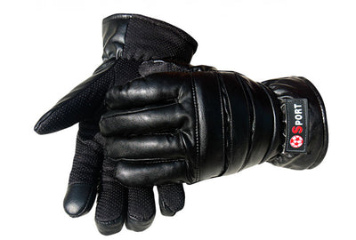 Guantes de Cuero de Invierno Unisex con Forro Polar y Pantalla Táctil - Image 15