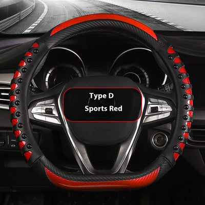 Funda de Volante de Cuero y Silicona para Todas las Estaciones - Image 13