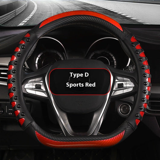 Funda de Volante de Cuero y Silicona para Todas las Estaciones - Image 13