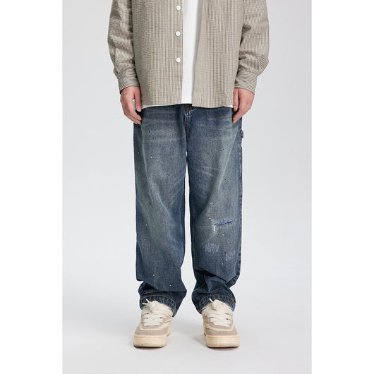 Jeans Rectos Holgados Lavados para Primavera - Versátiles y Cómodos - Image 3
