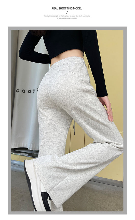 Pantalones Deportivos Acampanados Forrados en Fleece para Mujer - Cintura Alta Reductora - Image 38