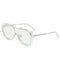 Gafas de Sol Retro Amarillas con Protección UV para Hombre