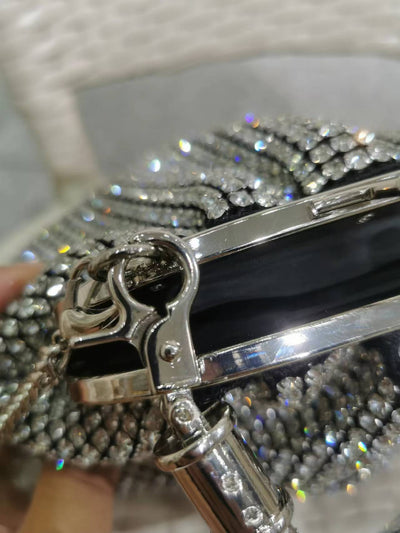 Bolso de Mano Joyero con Cristales Brillantes Completos - Image 11