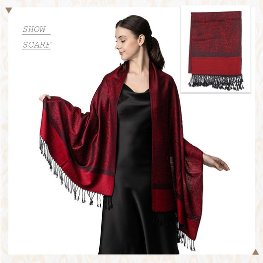 Elegante Chal Ligero de Lujo - Envolvente de Imitación Cashmere para Mujer - Image 81