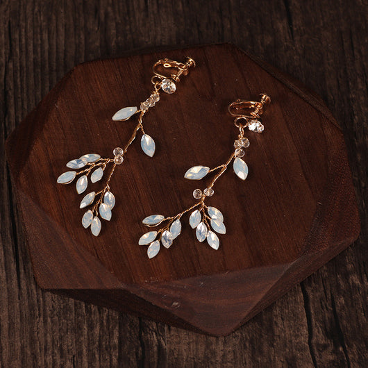 Aretes Colgantes de Cristal Estilo Coreano con Borla - Image 6