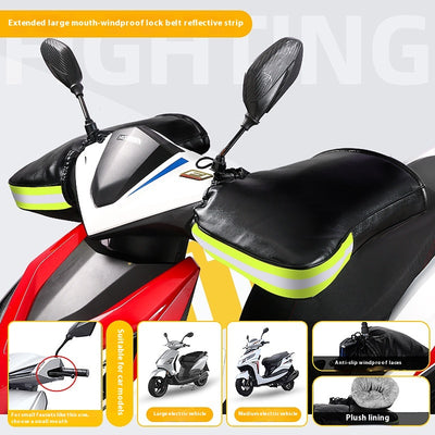 Guantes Térmicos Impermeables para Motocicleta Eléctrica con Forro Polar - Image 4