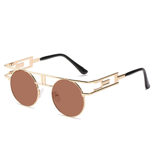 Gafas Retro Marco Metálico Redondo Tinta - Image 4