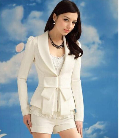Traje Ejecutivo Mujer Colores Sólidos Premium
