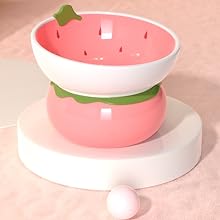 Comedero Elevado de Cerámica para Gatos - Diseño Ergonómico Anti-Vómito Rosa - Image 19